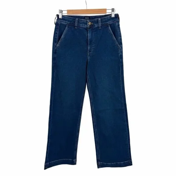 J Crew Petite High Rise Trouser Jean Size 27P - Picture 2 of 10